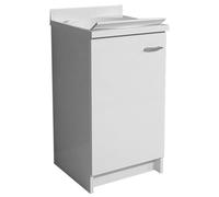 Mobile Lavatoio 45x50x85cm Anta Asse in Termoplastico Montegrappa Marella Bianco Sinistra
