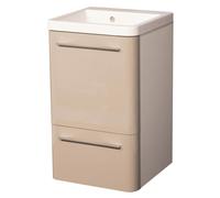 Mobile Lavatoio 50,5x50,5x87 cm 2 Cassetti Montegrappa Novella Dipiù Tortora