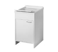 Mobile Lavatoio 50x50 Con Vasca Lavapanni 1 Anta PVC