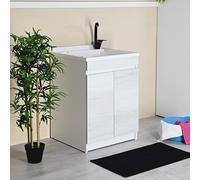 Mobile lavatoio 60 x 60 colorato con vasca in plastica Resina PP ZARA lavanderia