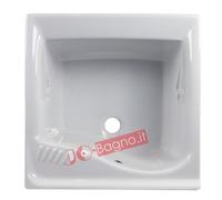 Mobile Lavatoio 60x60 Pilozzo in Ceramica Lavanderia Dolomite con Ideal Standard