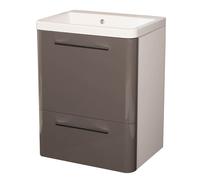 Mobile Lavatoio 65,5x50,5x87 cm 2 Cassetti Montegrappa Novella Dipiù Antracite