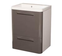 Mobile Lavatoio 65,5x50,5x87 cm 2 Cassetti Montegrappa Novella Dipiù Antracite