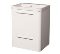 Mobile Lavatoio 65,5x50,5x87 cm 2 Cassetti Montegrappa Novella Dipiù Bianco