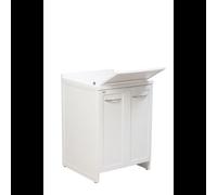 MOBILE LAVATOIO CM.60X60 SERIE ESTERNO ALLUMINIO BIANCO