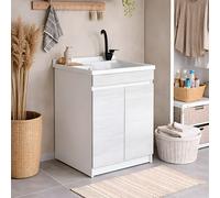 Mobile lavatoio colorato 45x50 con vasca in plastica Resina PP ZARA