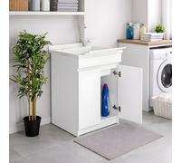 Mobile lavatoio colorato 45x50 con vasca in plastica Resina PP ZARA