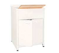 Mobile Lavatoio da Esterno in Polipropilene e Alluminio 60x50x83 cm Bianco