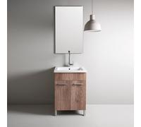 Mobile lavatoio in ceramica 60 x 50 YORK Design Wood