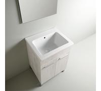 Mobile lavatoio in ceramica 60 x 50 YORK Design Wood