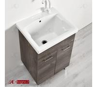 Mobile Lavatoio in Ceramica 61x51 pilozzo per lavanderia con vari colori Nilo