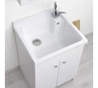 Mobile Lavatoio in Ceramica MAXI 62x52 con pilozzo grande per lavanderia qualità