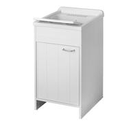 Mobile Lavatoio in PVC 45x50x85cm 1 Anta Forlani Honest Bianco