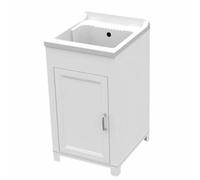 KIT LAVATOIO RESINA ANTIACIDO 45X50 CM BIANCO