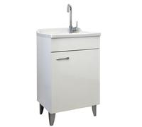 MOBILE LAVATOIO LEGNO ANTE VASCA LAVABO LAVAPANNI PILOZZA LAVANDERIA MOBILETTO