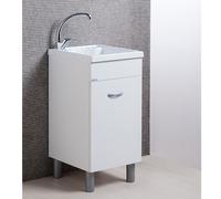 Mobile Lavatoio Lemon 45x50 cm con vasca in ABS bianco