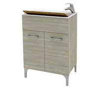 MOBILE LAVATOIO 'LENA' cm 60 x 50 x h.84 - rovere grigio