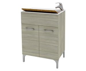 MOBILE LAVATOIO 'LENA' cm 60 x 50 x h.84 - rovere grigio