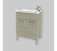 MOBILE LAVATOIO 'LENA' cm 60 x 50 x h.84 - rovere grigio SAVINIDUE