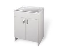 MOBILE LAVATOIO IN LEGNO CON VASCA IN RESINA -561