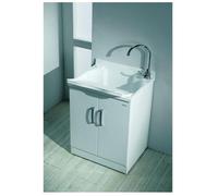 MOBILE LAVATOIO MONTEGRAPPA PIUVELLA A TERRA 60x50 PER ESTERNO BIANCO