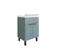 Mobile Lavatoio Smeraldo 60x50x85 cm con Vasca in PP Struttura in PVC Verde
