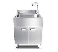 Mobile Lavello da Cucina, Lavelli Commerciali for Esterni, Lavello Autoportante in Acciaio Inossidabile, Lavello Commerciale con Rubinetto, for All'Aperto Ristorante Commerciale Cucina Lavanderia ( Co