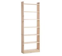Mobile Libreria 80 cm Legno a Giorno 7 Ripiani Moderna Parete Verticale Scaffali