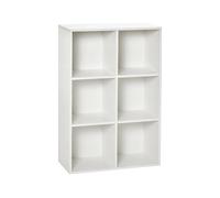 MOBILE LIBRERIA HOMCOM IT836-369WT - Bianco, Truciolato E1, 20 kg, 65.5x97.5x30 cm