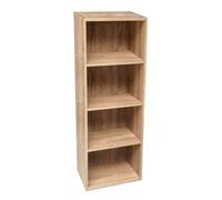 MOBILE LIBRERIA SCAFFALE BASSO MOBILETTO MODERNO DESIGN ROVERE LEGNO 1064024cm