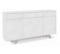 Mobile Madia 3 ante e 3 cassetti H92 L164 P41 Cm colore Bianco ossido 7076k Sarm