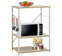 vidaXL Mobile Microonde Bianco Rovere 60x39,6x79,5cm Legno Multistrato