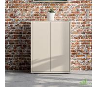 MOBILE MULTIUSO 4 RIPIANI 2 ANTE BEIGE CASHMERE 74.5x34.9xH 99.1 cm CASA UFFICIO