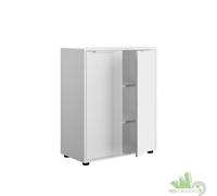 MOBILE MULTIUSO ARMADIETTO BASSO 2 ANTE 72X35X87H CM BIANCO LUCIDO ARCHIVIO