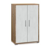 Mobile multiuso Armadio ufficio bianco con 2 ante noce 110x71x41 cm italia