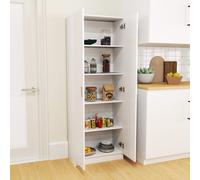Mobile Multiuso con 5 Ripiani Livelli Regolabili in Legno, per Arredamento Domestico, 60x31,5x165cm, Bianco