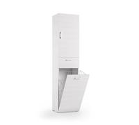 Mobile Multiuso Con Cestello Porta Biancheria bianco