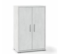 Mobile multiuso Italia Armadio ufficio bianco con 2 ante e ripiani 110x71x41 cm