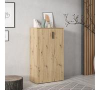 Mobile multiuso Lucio 2 ante H 120cm. colore rovere
