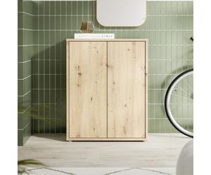 Mobile multiuso Medea 2 ante colore rovere 74.5x34.9xH 99.1 cm.