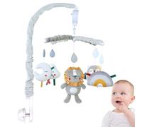 Mobile musicale per lettini - Culla portatile morbido peluche giocattolo sospeso con melodie delicate, decorazione per la cameretta dei bambini, accessorio rilassante, giocattolo per lo sviluppo