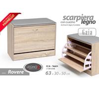 MOBILE PANCA SCARPIERA A RIBALTA CUSCINO ROVERE SALVASPAZIO MODERNA 6330h50