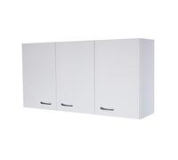 Mobile Pensile Cucina Bianco Lucido 120 cm con 2 Pensili e 1 Ripiano
