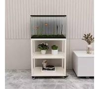 Mobile per acquario con struttura in metallo, Supporto for acquario portatile, supporto for serbatoio in metallo, ingombro compatto, multicolore, dimensioni multiple(Cream,31.5x15.7x30.1in)