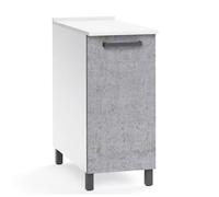 Mobile per cucina componibile anta 30 cm cemento Mobili base cucine 85x30x50 cm
