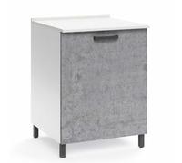 Mobile per cucina componibile anta 60 cm cemento Mobili base cucine 85x60x50 cm