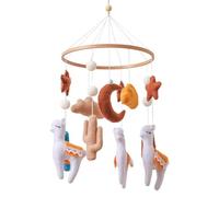 Mobile per culla giocattolo girevole regolabile a forma di pecora carina | Campanello a vento con stella e luna, per camera da letto, soggiorno, casa, interni, giardino, letto, decorazione