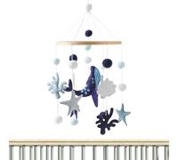 Mobile per culla per bambini, mobile per lettino con tema marino in tonalità neutre, giocattoli di sviluppo per asilo stanza dei bambini casa prescolare parco riva del letto