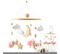 Mobile per il lettino, ciondolo per culla come decorazione per la cameretta dei bambini | lenitivo mobile interattivo in stile boho, per culla e passeggino, 0-3