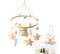 Mobile Per Il Presepe - Giocattolo In Feltro Fatto A Mano, Bambino Neutro Mobile | Morbido Lettiera Per La Lettiera Sensoriale Di Decorazione Sensoriale, Attività Del Della Pancia Con Accessori